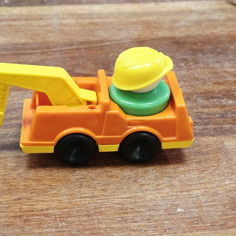 Vintage Fisher Price Little People Construction Backhoe Excavator Worker Figure